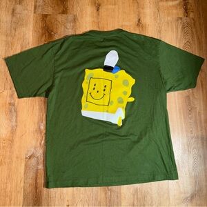 Uniqlo Men's UT Funny Money Artwork SpongeBob SquarePants Green XL Like New